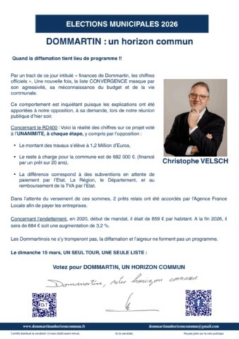 Présentation Christophe aux habitants